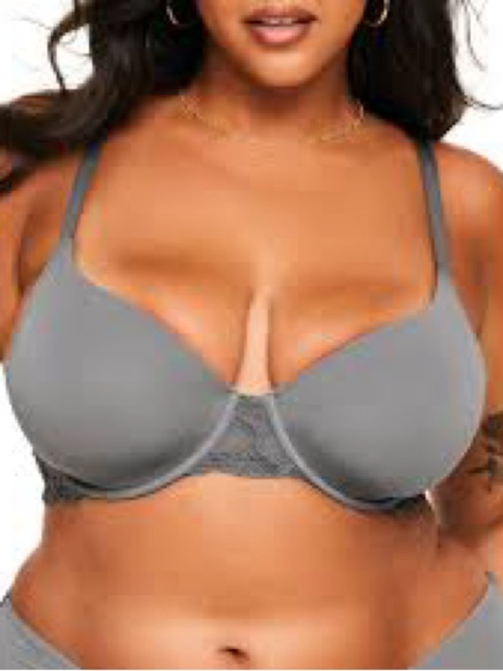 Adore Me Teagan Contour Full-Coverage Bra – Dark Gray – 44G – NWT